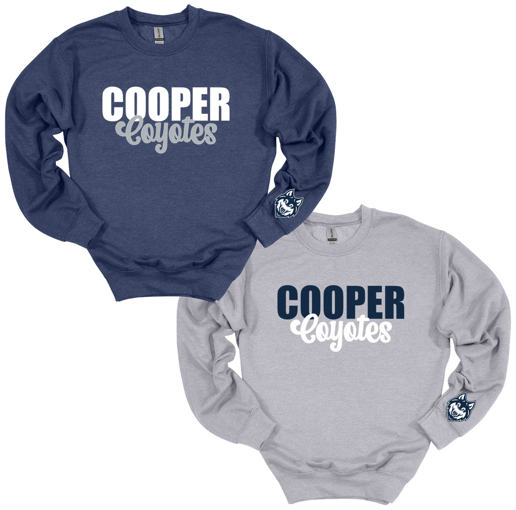 Cooper Coyotes w/ Sleeve Design Crewneck/Hoodie