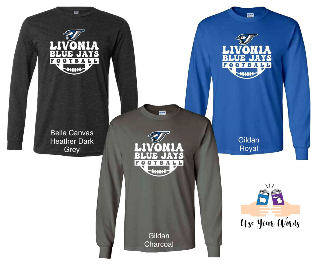 Long Sleeve Blue Jays Football Long Sleeve